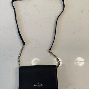 Kate Spade Black Crossbody Bag with Gold Hardware